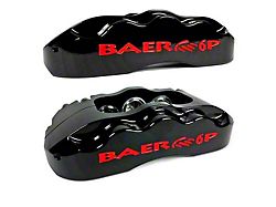 Baer Brake Caliper Covers with with Drilled and Slotted Rotors; Black; Rear (21-25 Bronco w/ Baer Rear Calipers, Excluding Raptor)