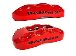 Baer Brake Caliper Covers with with Drilled and Slotted Rotors; Red; Rear (21-25 Bronco w/ OE Rear Calipers, Excluding Raptor)