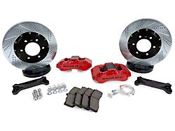 Baer HD+ Front Big Brake Kit with 14-Inch Rotors; Red Rotors (21-25 Bronco, Excluding Raptor)