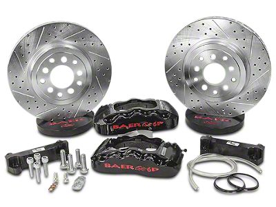 Baer Pro Front Big Brake Kit; Black Calipers (07-18 Jeep Wrangler JK)