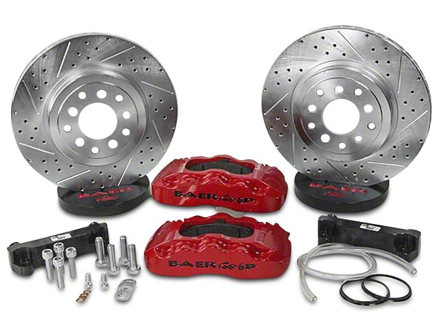 Baer Pro Front Big Brake Kit; Red Calipers (07-18 Jeep Wrangler JK)