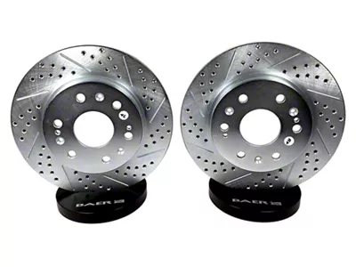 Baer Claw Performance Drilled and Slotted Rotors; Front Pair (90-98 Jeep Cherokee XJ; 1999 Jeep Cherokee XJ w/ 3-1/4-Inch Composite Rotors)