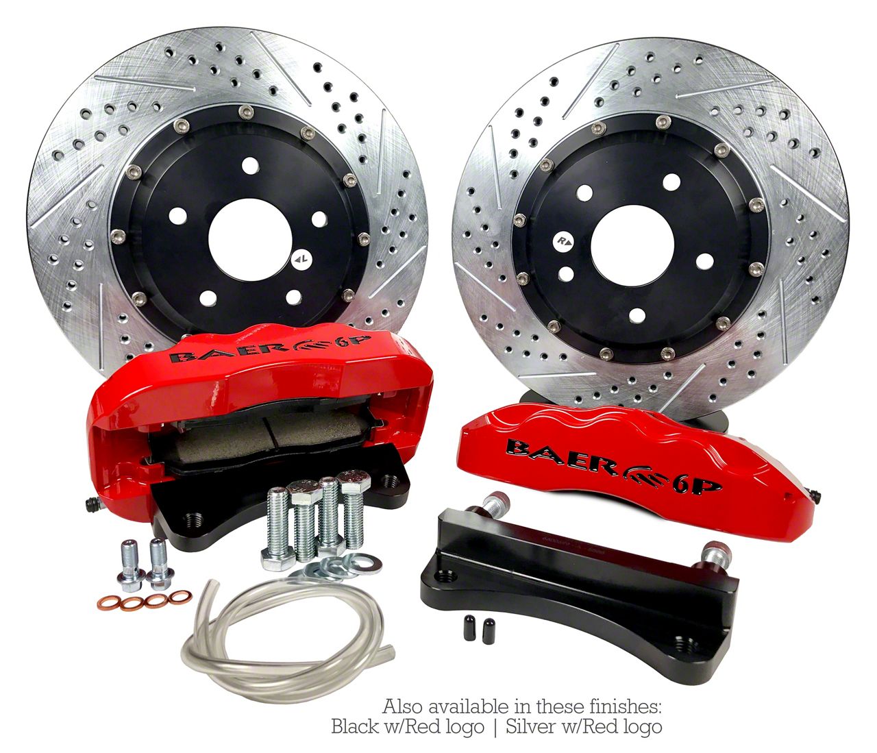 Baer Jeep Gladiator Pro+ Front Big Brake Kit with 14-Inch Rotors; Red ...