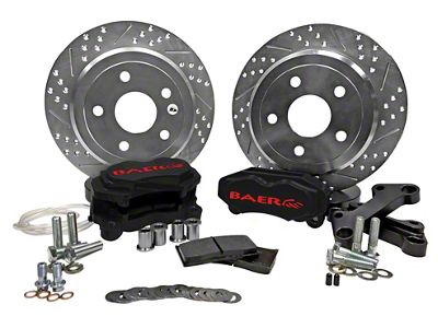 Baer SS4 Rear Big Brake Kit with 12-Inch Rotors; Black Calipers (20-25 Jeep Gladiator JT)