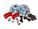 Baer SS4 Rear Big Brake Kit with 13-Inch Rotors; Fire Red Rotors (20-25 Jeep Gladiator JT)