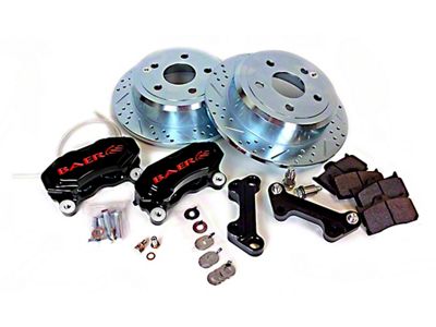 Baer SS4 Rear Big Brake Kit; Black Calipers (20-24 Jeep Gladiator JT)