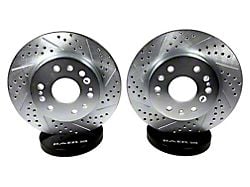 Baer Claw Performance Drilled and Slotted Rotors; Front Pair (07-18 Jeep Wrangler JK)