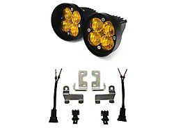 Baja Designs Squadron-R Sport LED Fog Light Pocket Kit; Amber (10-24 4Runner)