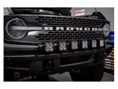 Baja Designs 6 XL Linkable Bumper Light Kit for Factory Plastic Front Bumper (21-24 Bronco w/ Upfitter Switch)