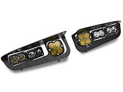 Baja Designs Squadron SAE/Dual S2 Sport LED Fog Light Pocket Kit; Amber and Clear (21-24 Bronco)