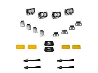 Baja Designs S2 Pro Dual LED Fog Light Pocket Kit; Clear (22-24 Bronco Raptor)