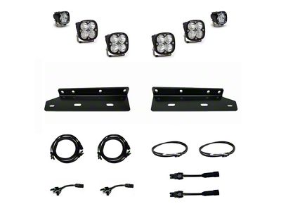 Baja Designs Squadron Sport/S1 LED Fog Light Pocket Kit; Clear (22-24 Bronco Raptor)