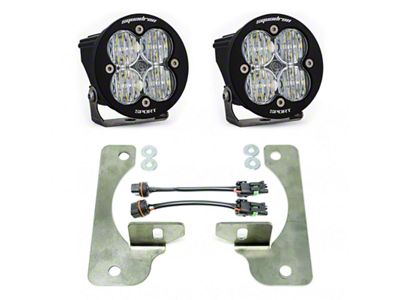 Baja Designs Squadron-R Sport LED Fog Light Pocket Kit; Clear (18-24 Jeep Wrangler JL Rubicon)