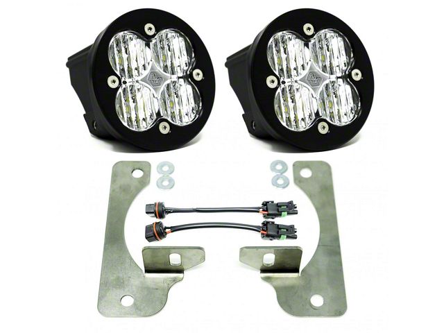 Baja Designs Squadron-R SAE LED Fog Light Pocket Kit; Clear (18-24 Jeep Wrangler JL Rubicon)