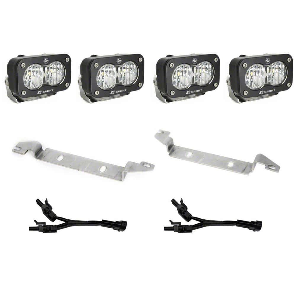 Baja Designs Tacoma S2 Sport Dual Fog Light Kit; Clear 448238 (2024 ...