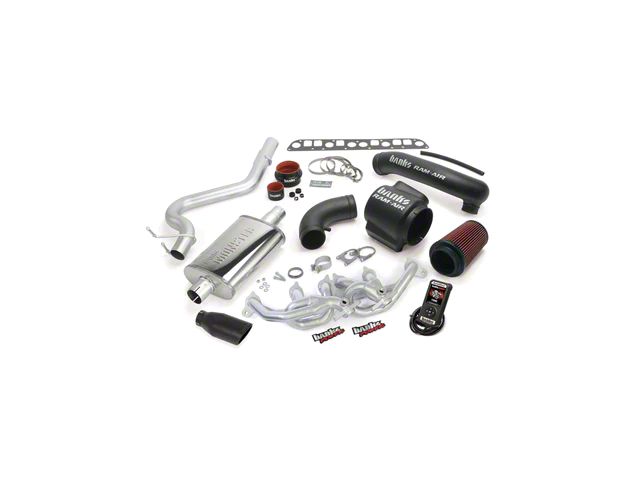 Banks Power PowerPack Bundle with Cat-Back Exhaust and Black Tip (00-03 4.0L Jeep Wrangler TJ)