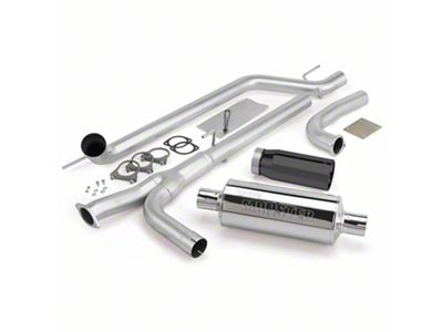 Banks Power Monster Single Exhaust System with Black Tip; Side Exit (04-15 Titan)