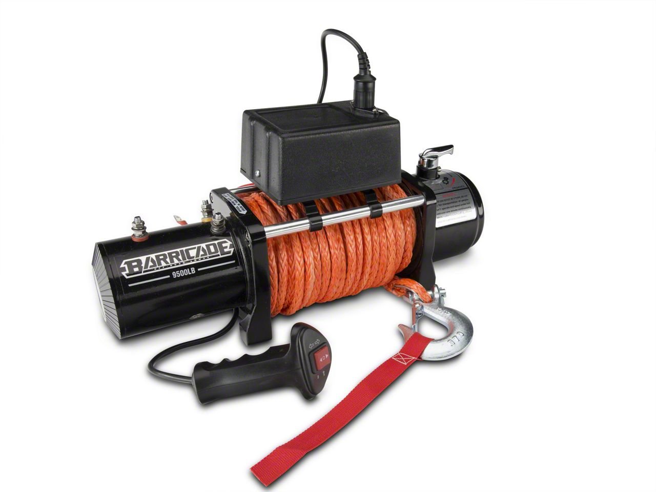 Barricade Tacoma 9,500 lb. Winch with Synthetic Rope TT2599 (Universal ...