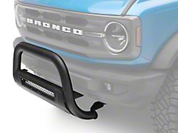 Barricade 3.50-Inch Bull Bar with 20-Inch LED Light Bar; Textured Black (21-25 Bronco)