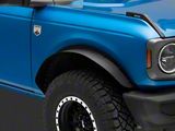 Barricade HD Flat Fender Flares; Front (21-24 Bronco, Excluding Everglades, Heritage & Raptor)