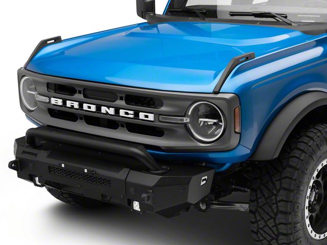 Barricade HD Stubby Front Bumper with LED Fog Lights (21-24 Bronco, Excluding Raptor)