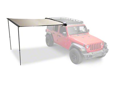 Barricade Adventure Series Double Track Pull Out Awning; 8-Foot x 8-Foot (Universal; Some Adaptation May Be Required)