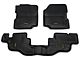 Barricade Front and Rear Floor Mats; Black (87-95 Jeep Wrangler YJ)