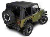 Complete Soft Top w/ Frame & Hardware; Black Diamond (97-06 Jeep Wrangler TJ)