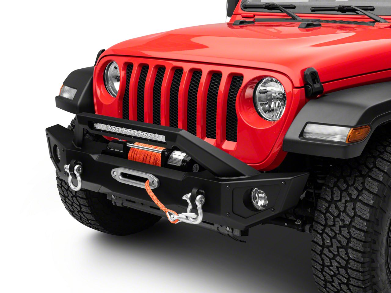 Barricade Jeep Wrangler HD Front Bumper with 20-Inch Light Bar J127063 ...