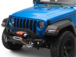 Barricade HD3 Stubby Winch Mount Front Bumper with LED Fog Lights (20-25 Jeep Gladiator JT)