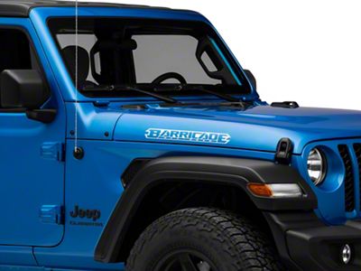 SEC10 Barricade Hood Decal; Silver (20-24 Jeep Gladiator JT)