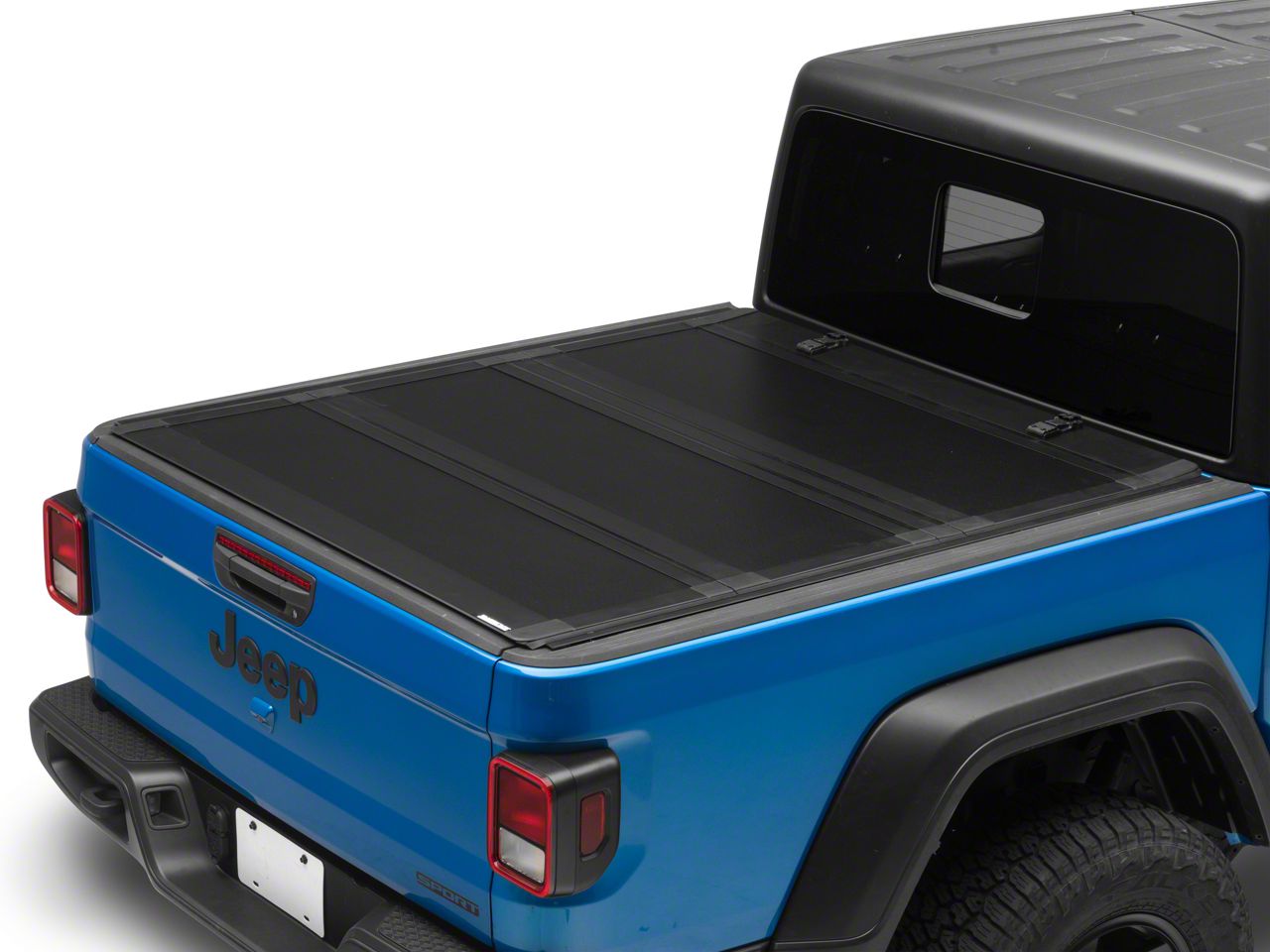 Barricade Jeep Gladiator Low Profile Hard Tri-Fold Tonneau Cover ...