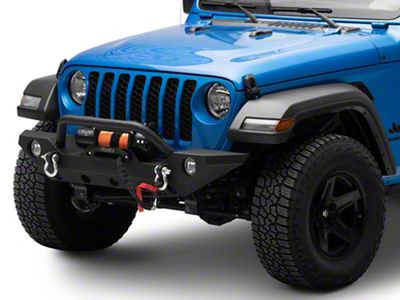 Barricade Trail Force HD Front Bumper with 9,500 lb. Winch (20-24 Jeep Gladiator JT)