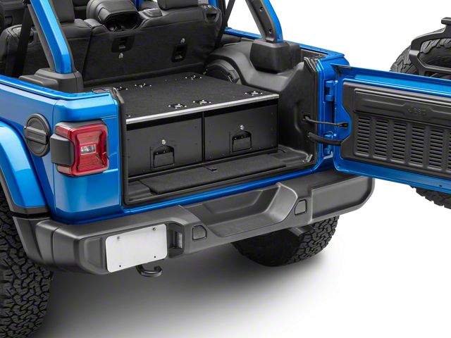 Barricade Adventure Series Double Drawer Cargo Storage System; Fixed Drawer Top (07-24 Jeep Wrangler JK & JK)