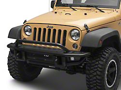 Barricade HD4 Tubular Style Front Bumper with LED Fog Lights (07-18 Jeep Wrangler JK)