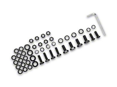 Barricade Replacement Front Adventure Door Hardware Kit for J106656 Only (07-18 Jeep Wrangler JK)