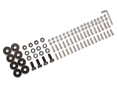 Barricade Replacement Front Bumper Hardware Kit for J100292 Only (07-18 Jeep Wrangler JK)