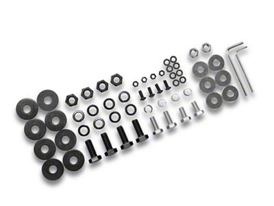 Barricade Replacement Front Bumper Hardware Kit for J107019 Only (07-18 Jeep Wrangler JK)