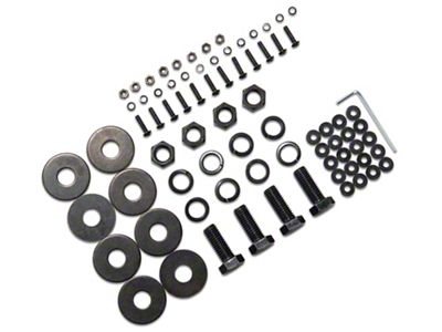 Barricade Replacement Front Bumper Hardware Kit for J107329 Only (07-18 Jeep Wrangler JK)