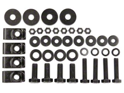 Barricade Replacement Rubi Rail Hardware Kit for J100744 Only (07-18 Jeep Wrangler JK 2-Door)