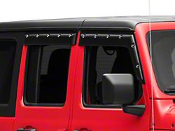 Barricade Tough Guard FormFit Window Visors; Front and Rear (18-25 Jeep Wrangler JL 4-Door)