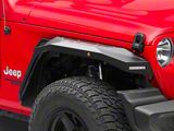 Barricade X-Series Fender Flares with LED DRL and Marker Lights; Red Inserts (18-24 Jeep Wrangler JL)