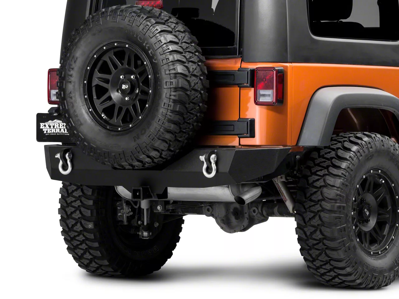 Barricade Jeep Wrangler Trail Force HD Rear Bumper J100291 (07-18 Jeep ...