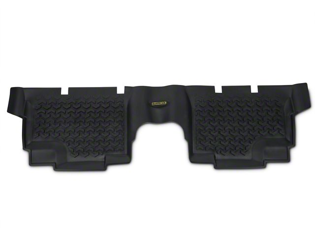 Barricade Rear Floor Mat; Black (07-18 Jeep Wrangler JK 4-Door)