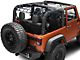 RedRock Rear Overhead Net (07-18 Jeep Wrangler JK 2-Door)