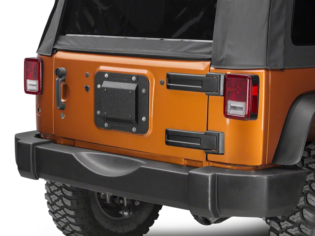 Barricade Spare Tire Delete with License Plate Mount (07-18 Jeep Wrangler  JK)