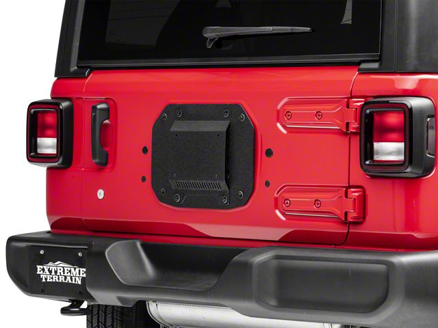 Barricade Spare Tire Delete with License Plate Mount (18-24 Jeep Wrangler JL, Excluding 4xe)