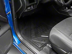 Barricade Custom Fit All-Weather Front and Rear Floor Liners; Black (16-23 Tacoma Double Cab)