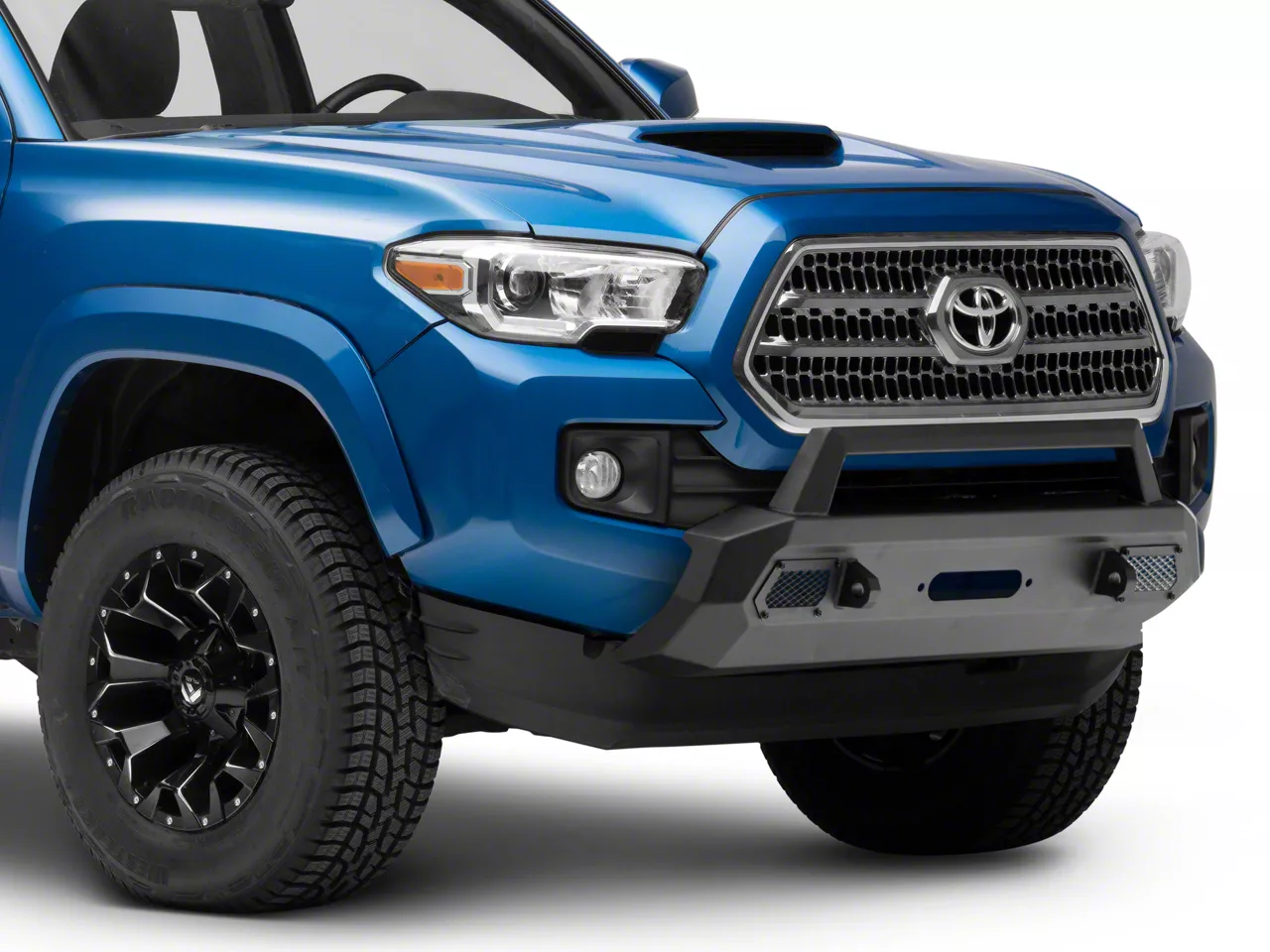 Barricade Tacoma HD Stubby Front Bumper with Winch Mount and 20-Inch ...