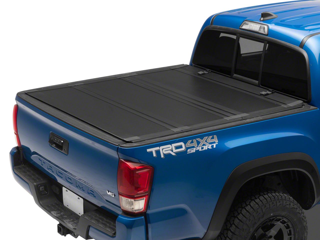 Barricade Tacoma Low Profile Hard Tri-Fold Tonneau Cover TT15015 (16-23 ...